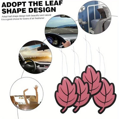 3/6pcs Leaf Shape Car Air Freshener