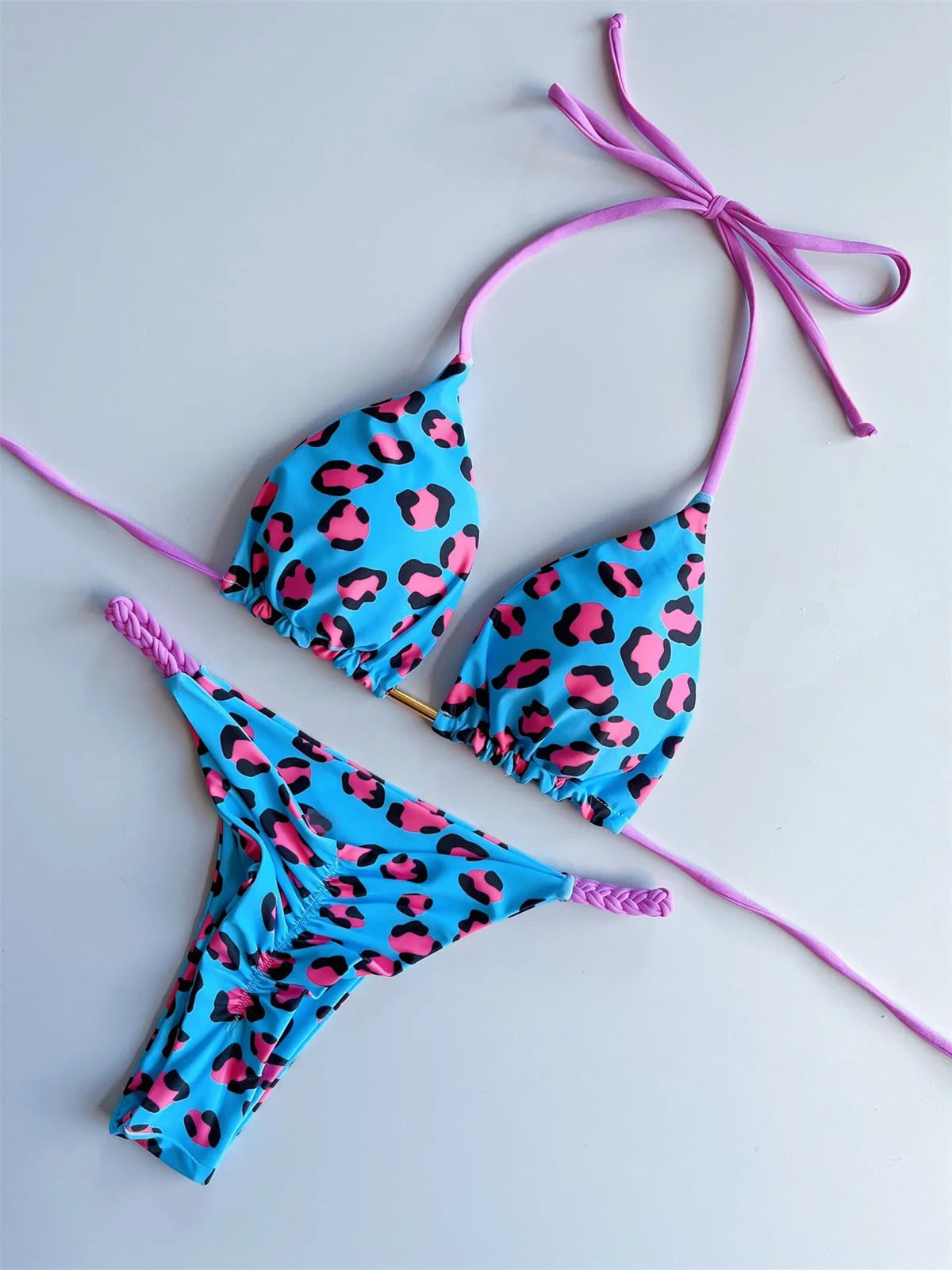 Women's Leopard Push Up Swimsuit
