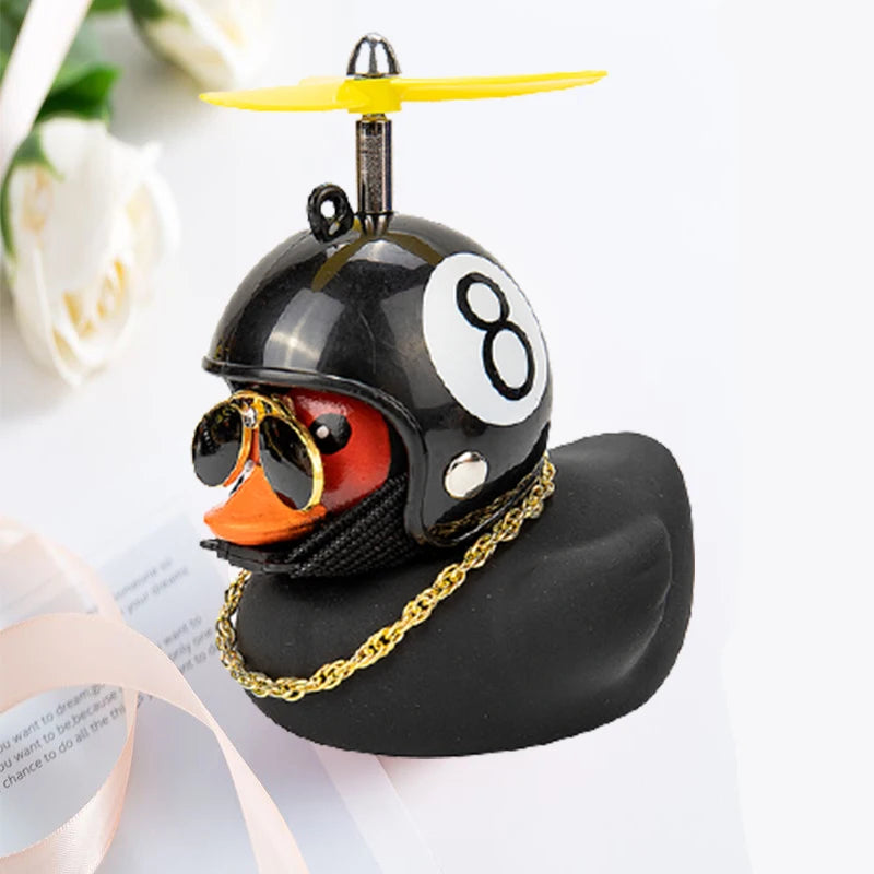 Car Duck With Helmet Ornament